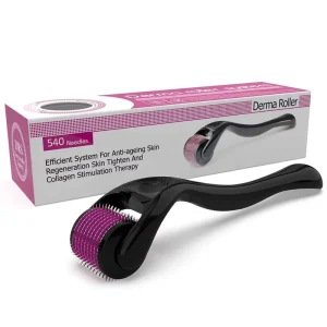 0.25mm 2.5mm Titanium Facial Beauty 540 Pins Darma Roller for Rejuvenate Skin Hair Growth