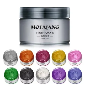 10 Color Cream Hair Mud Pomades Dry Organic Vegan Strong Hold Styling Wax Persistent Refreshing Hair Styling Product