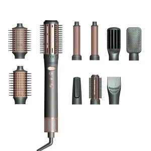10 in 1 Hair Styling Kit with Brushless Motor Auto Curler Ionic High Speed Hair Dryer Brush