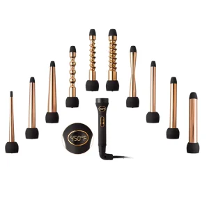 10 in 1 Interchangeable Hair Curling Iron Set Hair Styling Tools Set Tonging Machine for Hair