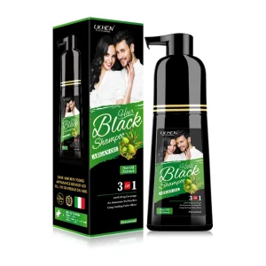 100% Grey Coverage Halal Magic Black Hair Color Shampoo Semi Permanent Hair Dye Color Shampoo
