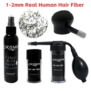 100% Human Hair Loss 27.5g 5g 18g 28g 38g 50g Bald Spot Thin Atomizer Dust Nozzle Keratin Hair Building Fiber Powder Hold Spray