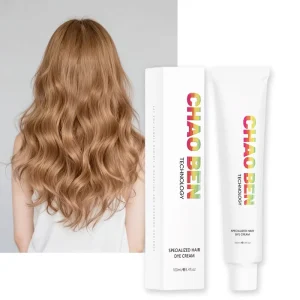 100 ML Ammonia free Dark Brown Long Lasting Herbal Black Hair Dye Shampoo Green Essence Paste