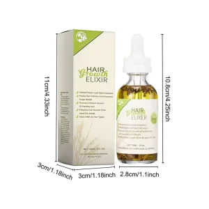 100% Natural Formula Nourishing Scalp Elixir Castor Rosemary Oil Hair Care Loss Treatment Hair Growth Oil Serum