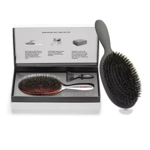 100% Natural Hard Boar Bristle AirBag Paddle HairBrush Anti static Style Scalp Massage Hair Care Brush
