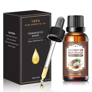 100% Natural Organic Hair Care Treatment Essential Oil for Scalp Massage Smoothing and Frizz Improvement