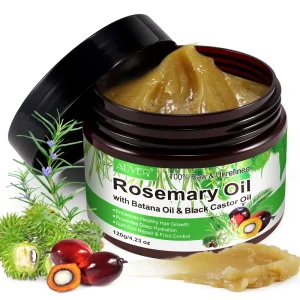 100% Natural Unrefined Rosemary Hair Essential Oil Raw Rosemary Oil With Batana Black Seed Oil for Hair