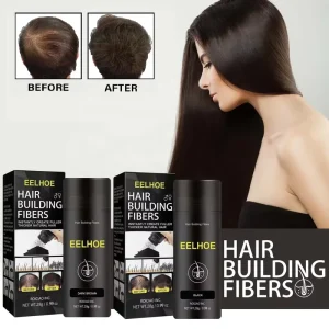 100% Natural Vegan Keratin Hair Powder Instantly Fuller Thicker Volume Building Fibers