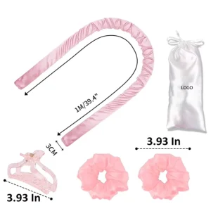 100% Pure Mulberry Silk Foam Hair Roller Magic Silk Heatless Hair Curler Gift Set