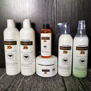 100% Pure OEM Cold Pressed Protein Spray Shampoo Conditioner Serum Hair Mask Bulk Moisturizing Anti-Frizz Set