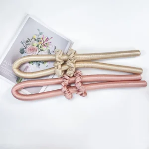100% Pure Silk Roller No Heat Hair Curling Rod Heatless Hair Curler for Women