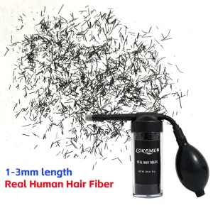 100% Real Human Hair Fiber Bald Thickening Organic Keratin Powder Styling Holding Spray Applicator Hair Building Fiber