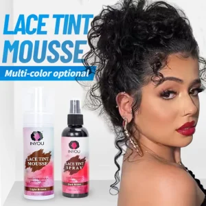 100ml 200ml Brown Lace Tint Mousse Foam Dye Natural Skin Tone Coloring Mousse for Lace Wig Caps Lace Frontal Toupee