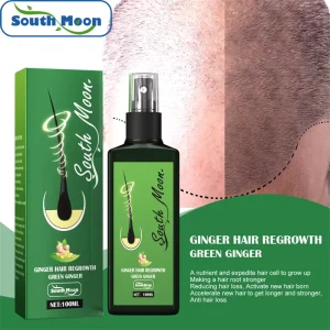 100ml Green Ginger Hair Regrowth Spray Loss Reducing Growth Promoting Alopecia Balding Treatment Liquid