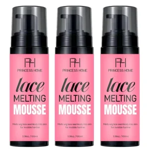100ml Private Label Lace Melting Mousse Manufacturer Waterproof Invisible Lace Foam for Lace Wigs Toupees Hairpieces