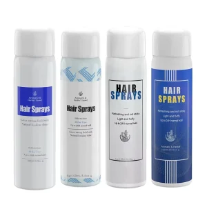 100ml Salon Hair Spray Lacquer Strong Shine for Dry and Curly Hair Heat Protection and Texturizing Effect