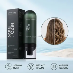 100ml Sea Salt Spray for Hair Styling Men Women Beach Waves Texturizing Volumizing Strong Hold Matte Finish Mist OEM