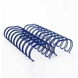 100pcs/box 12.7 Mm(1/2 Inch) A4 Size Double Wire Nylon Coated Metal Spiral Comb Ring Binding Book Black/White