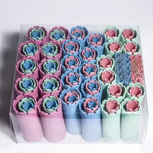 100pcs set 10 Sizes Hair Perm Rods Kit Cold Permanent Bar Plastic Curlers Rollers Set Wave Fluffy Corn Hair Maker Styling UN618