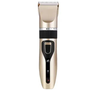 11 Piece Rechargeable Pet Hair Clipper Set Equipped with 5 Cutting Lengths and 4 Guide Combs Full Grooming Kit