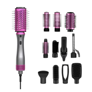 12 in 1 Professional Detachable Volumizer Hair Multi styler Straightener Electric Hair Curler Brush