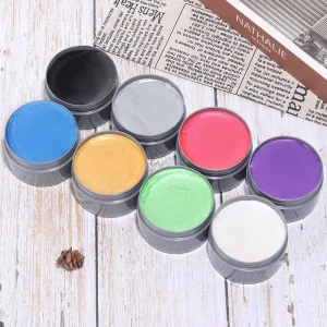120g Factory Price Color Hair Clay Disposable Dyed Hair Wax Royal Blue Blue Hair Mud 8 Different Color for Women Men
