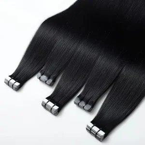 16-28 Inch Black Tape in Hair Extension Straight Tape in Hair Extensions European 100% Remy Tape in Extensions Human Hair