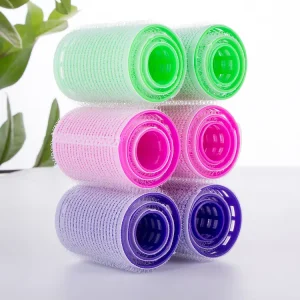 18pcs Size L M S Hairdressing DIY Tools Self Grip Holding Roller 18Pcs Nylon Curl Plastic Hair Rollers Set