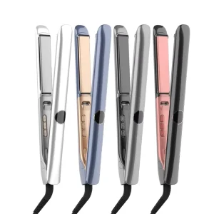 2 in 1 3D Floating Straightener Curls and Straightening Ion Hair Curler with Digital Display