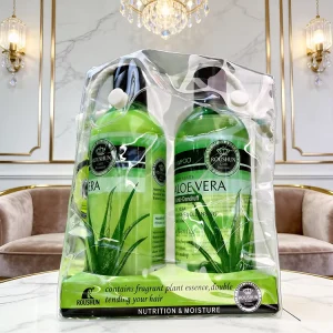 2 in 1 Hair Lotion Shampoo Set Anti-dandruff Aloe Vera Shampoo and Conditioner Kit