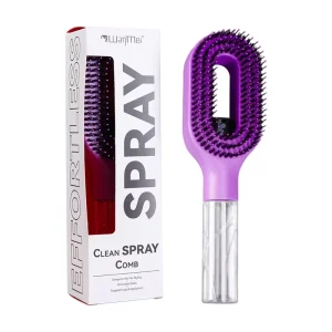 2-in-1 Hair Mist Brush Wet and Dry Brush That Detangles Refreshes and Smooths Anti-static Comb Spray Comb