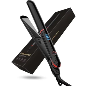 2 in 1 Hair Straightener Curler Flat Iron Negative Ion Hair Styling Iron for Straightening Curling Hair