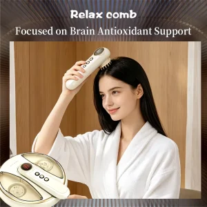 2 in 1 Multifunctional EMS Bioelectric 360 Head Massager Device Nourish Scalp and Hair Health for Home Use