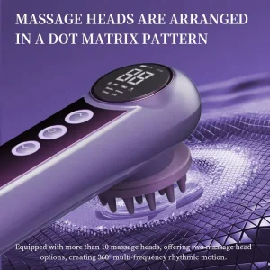 2 in 1 Multifunctional EMS Bioelectric 360 Head Massager Device for Scalp and Hair Health
