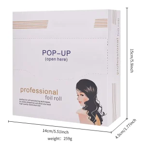 200 Sheets Boxed Hair Salon Special Hair Foil Barber Shop Dyed Hair Perm Coloring Hairdressing Foil Perm Sheets