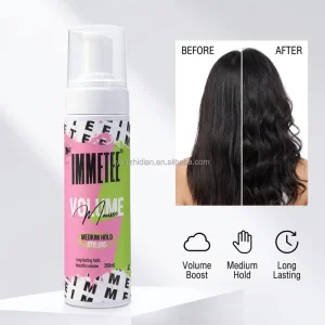200ml Hair Volume Mousse Styling Foam Medium Hold Volumizing Texturizing Mousse for Fine Hair Private Label
