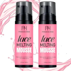 200ml Mild Edge-protective Lace Melt Mousse Baby Hair Edge Control Foam Ideal for HD Lace Frontal Closure & Wigs