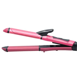220V Portable Heated Roller Professional Hair Care Styling Tools 2 in 1 Hair Curling Iron Multifunction Hair Curler Straightener
