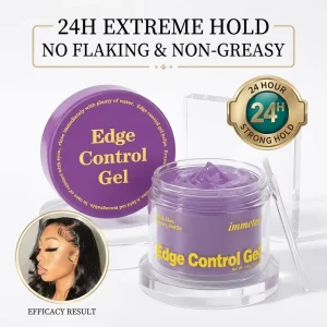 24 Hour Strong Hold Edge Control Hair Wax No Flake Non greasy Braid Styling Gel Private Label Hair Edge Control Gel