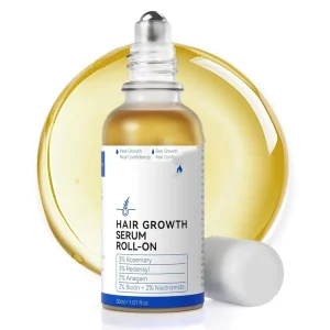 25 ml Roll on Rosemary Hair Growth Serum DHT Blocking Scalp Boosts Oxygen Flow 3% Redensyl 2% Multi purpose Hair Care Styling