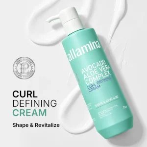 250ml Avocado Aloe Vera Complex Curl Cream for Wavy Coily Hair Moisturizing Styling Bounce and Definition