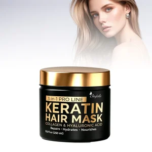 250ml Keratin Hair Mask OEM Available Collagen Hyaluronic Acid Nourishing Professional Salon Bulk Hair Repair Mask