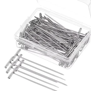 27 32 45 51 53 T pin Wig Hair Extension Mold Fixing T needle for Wigs Making Hair Needles Styling Tool