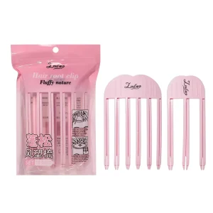 2pcs Hair Styling Tools Set No Heat Hair Curlers Tooth Comb Fluffy Hair Root Clips Volumes Accessories Bangs With Private Logo