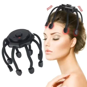 3 Modes Rechargeable Octopus Scalp Massager Relieve Head Fatigue Relax Multi directional Vibration Massage Head Device Portable