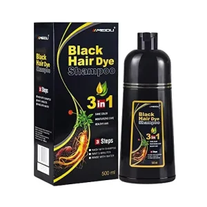 3 in 1 Ammonia Free Natural Permanent Herbal Hair Dye Color Shampoo