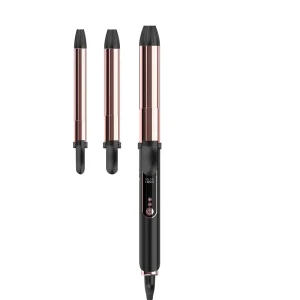 3 in 1 Ceramic Hair Roller Women’s Fast Heating Rechargeable Hair Curler with Waver and Iron Gift Box Included