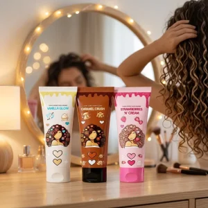 3 in 1 Curl Shine Cream Lightweight Styling Lotion Hydrating Enhancer Smoothing Anti Frizz Leave in Conditioner