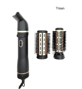 3 in 1 Electric Hair Styler Hot Air Brush Straightener Hair Dryer Curler Brush Volumizer Beach Wave Curling Tools