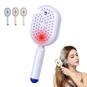 3 in 1 Electric Spray Massage Comb ABS Material Portable Spray Comb Air Cushion Smart Multifunctional Steam Brush for Women
